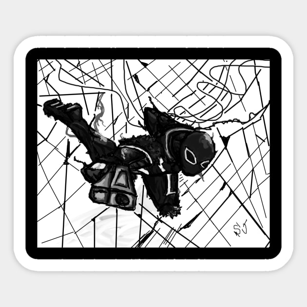 Agent Venom, Tangled Webs Sticker by TeShura